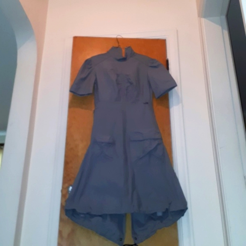 NWT g-star dress size 2 with pockets and fishtail detail. Green with gray colors